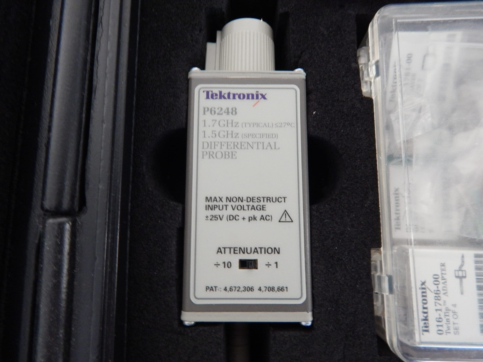Tektronix P6248 Differential Probe 1.7GHz 1.5GHz with case and accessories Tektronix P6248 Differential Probe 1.7GHz 1.5GHz with case and accessories
